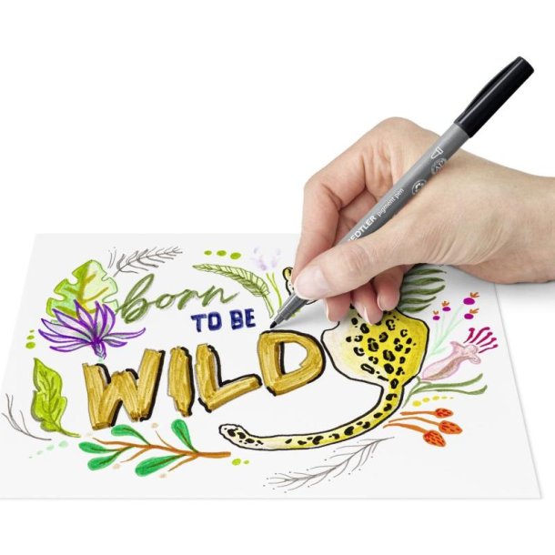 Staedtler fiber pens - Pigment arts st - intens sort - 2 stk.